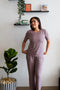 Women summer pajama set Choco shirt + Pants